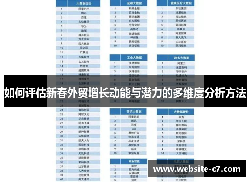如何评估新春外贸增长动能与潜力的多维度分析方法