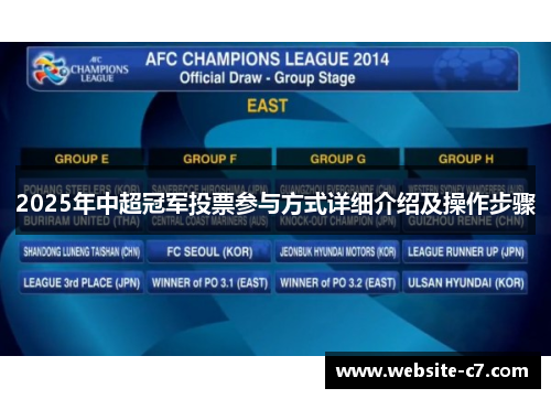 2025年中超冠军投票参与方式详细介绍及操作步骤