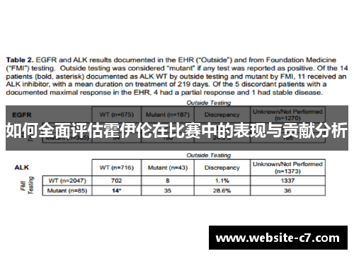 如何全面评估霍伊伦在比赛中的表现与贡献分析 如何全面评估霍伊伦在比赛中的表现与贡献分析